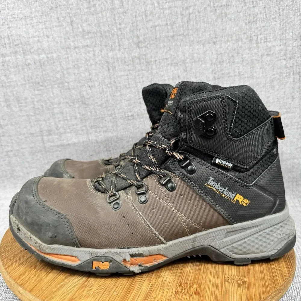 Timberland Pro Boots Men's Size 9 M Switchback Waterproof Leather Work